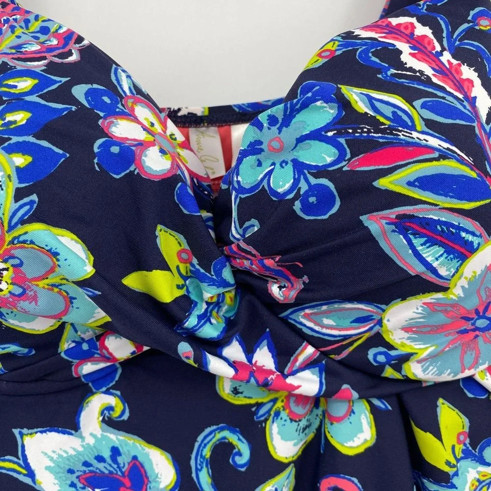 Anne Cole floral‎ tankini top size 34D 32DD 34B 32C